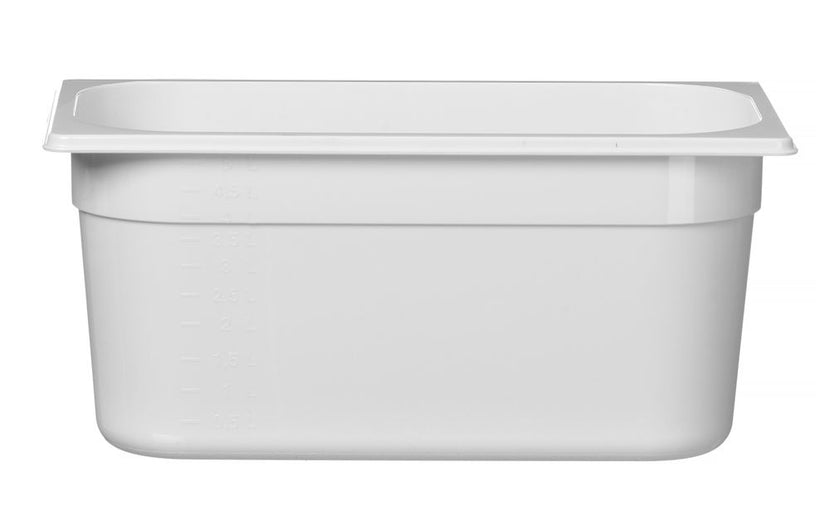 Gastronorm container1/3 150 mm polycarbonate white 1/box
