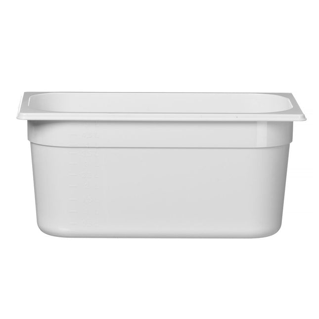 Gastronorm container1/3 150 mm polycarbonate white 1/box
