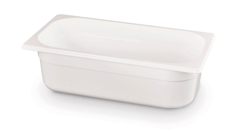 Gastronorm container1/3 100 mm polycarbonate white 1/box