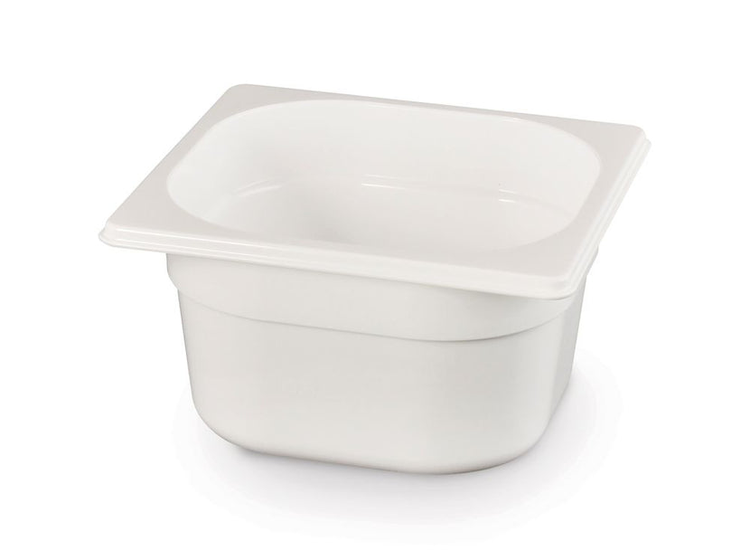 Gastronorm container1/6 100 mm polycarbonate white 1/box