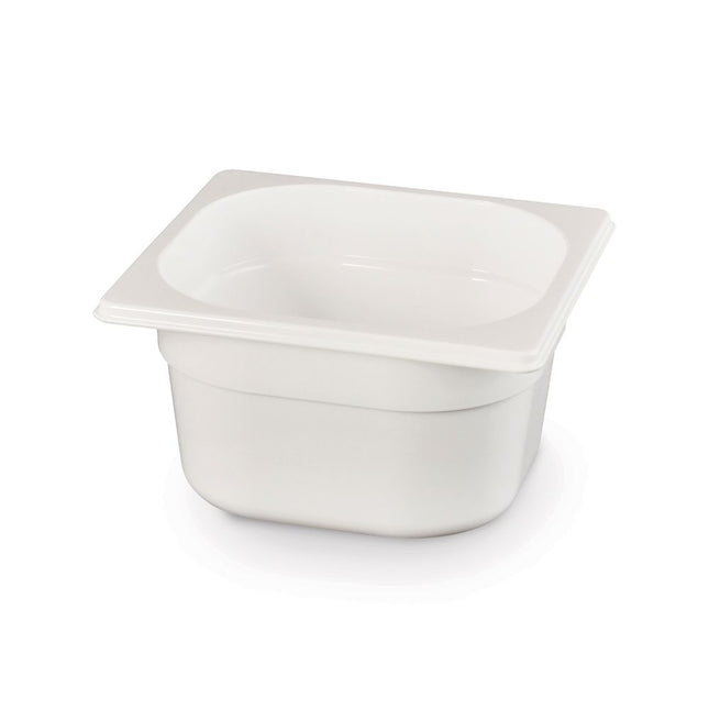 Gastronorm container1/6 100 mm polycarbonate white 1/box