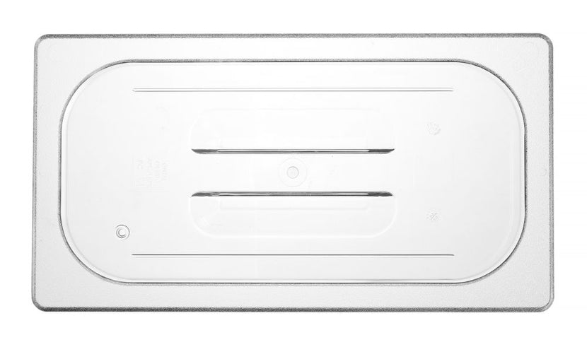 Gastronorm lid without recess. 1/3polycarbonate transparent 1/box