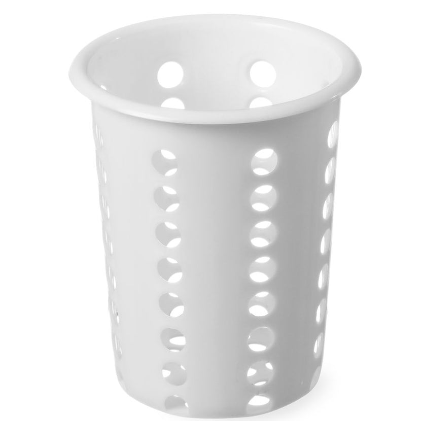 Cutlery basket round white PP 137x97 mm 1/box