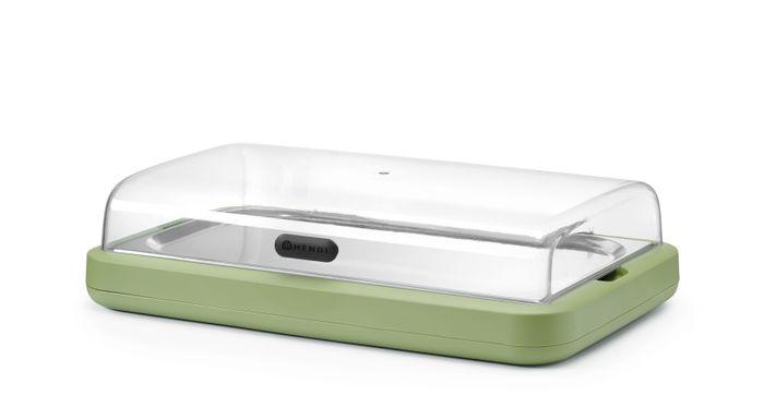 HENDI UNIQ koeldisplay GN1/1 groen – gekoelde buffetpresentatie