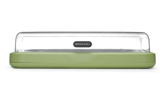 HENDI UNIQ koeldisplay GN1/1 groen zijaanzicht