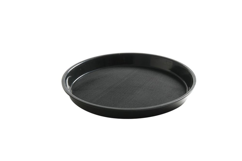 Tray blackRound Ø 320 mm anti-slip PP 1/box