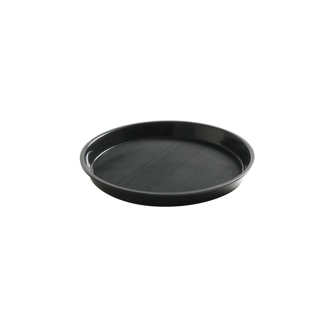 Tray blackRound Ø 320 mm anti-slip PP 1/box