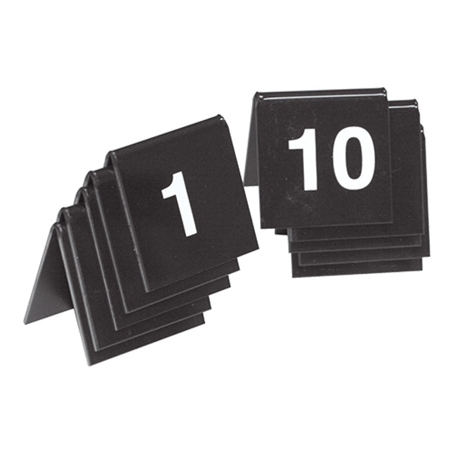 Table Number Set 01-10 Black