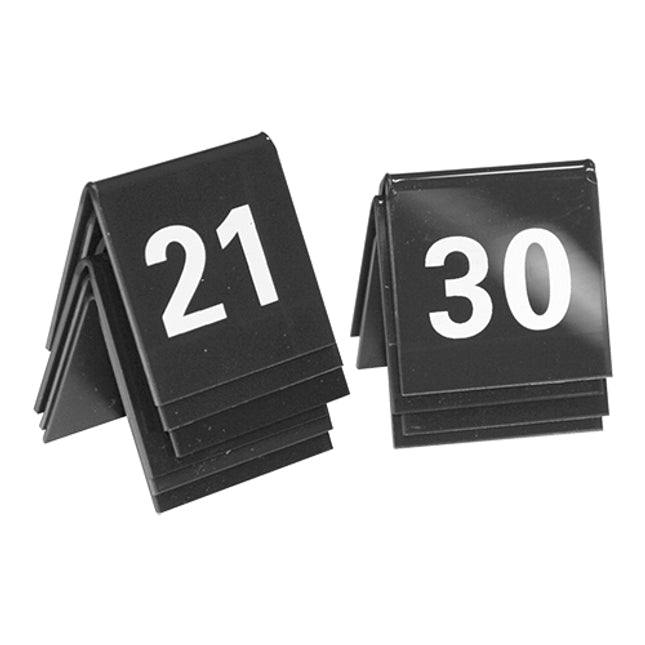 Table Number Set 21-30 Black