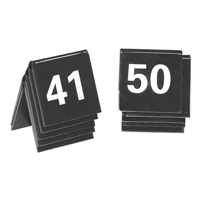 Table number Set 41-50 Black
