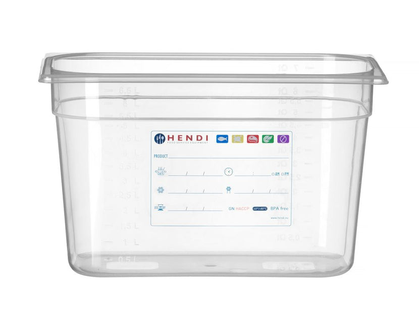 Storage boxGN 1/3 65 mm HACCP PP 1/box