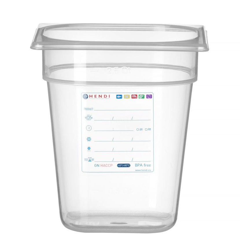 Storage box GN 1/6 65 mmIML polypropylene 1/box