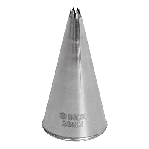 Syringe stainless steel Serrated 0/3 mm