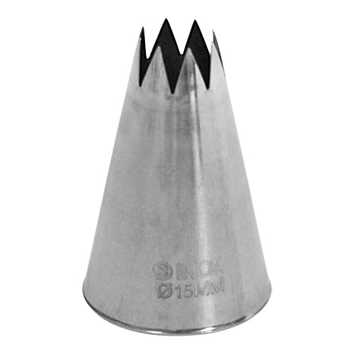 Syringe stainless steel serrated 12/15 mm