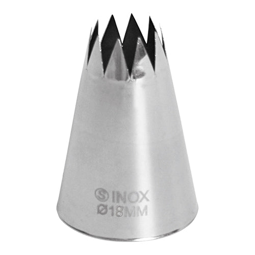 Syringe stainless steel serrated 15/18 mm