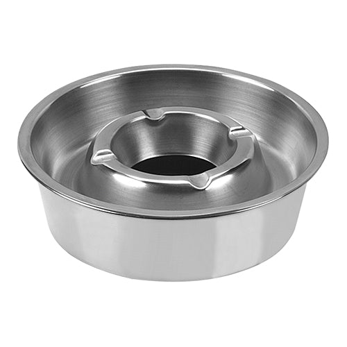 Patio ashtray 14 cm, entirely stainless steel