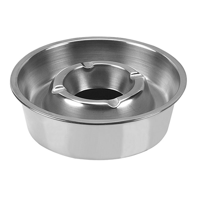 Terrasasbak 14 cm, Geheel RVS