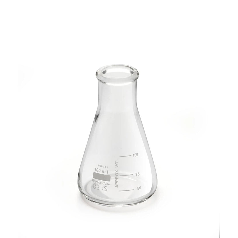 LAB Erlenmeyer Narrow Neck 100 ml 12/box OUTLET