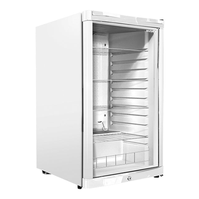 Koelkast 130Ltr.M/Glas Wit