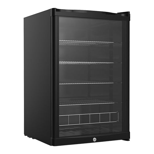 Refrigerator 130Ltr.M/Glass Black