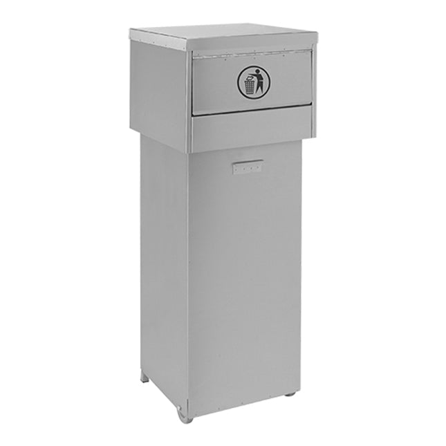 Afvalbak RVS Giant Verrijdbaar