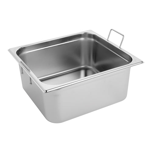 GN Container Stainless Steel 2/3 GN-150 W/Handles