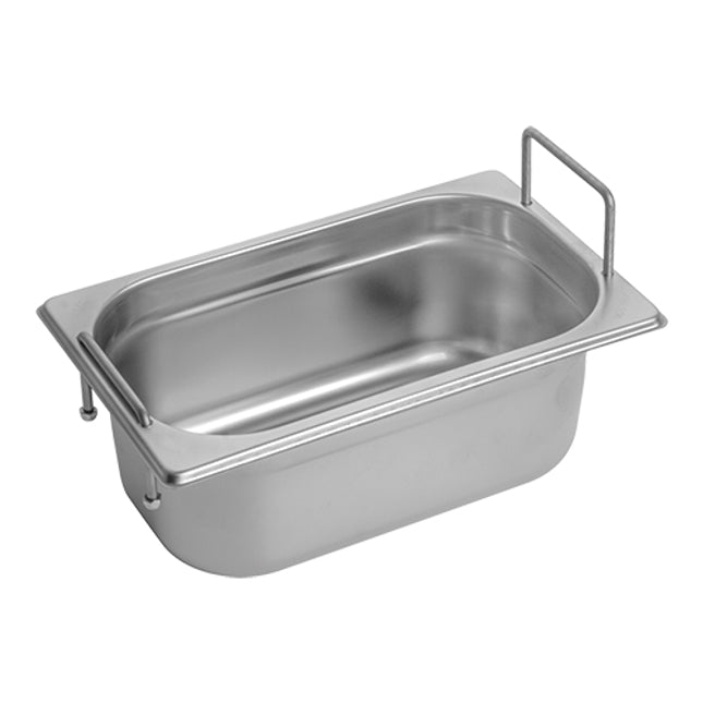 GN Bak RVS 1/4 GN-100 M/Grepen