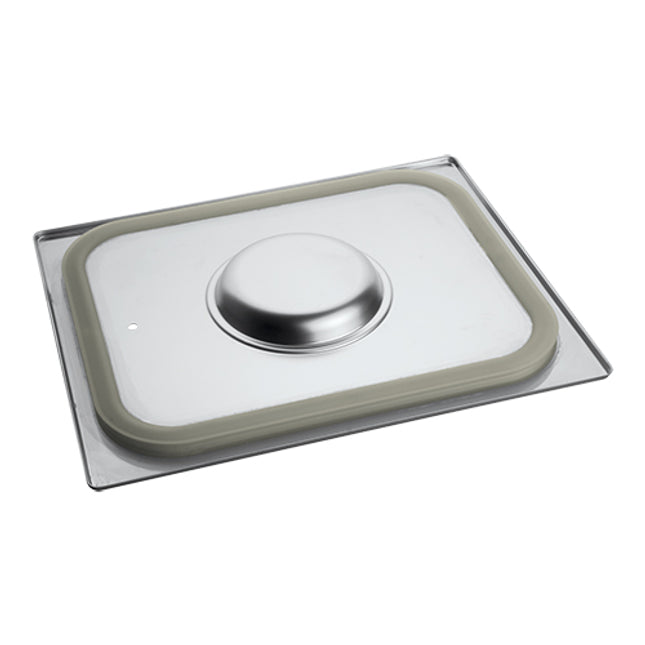 GN Deksel RVS 1/2 GN M/Silicoon