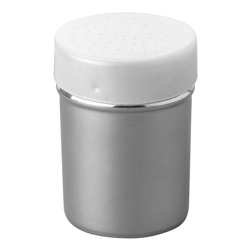 Salt/pepper shaker stainless steel 8. cm.Hg
