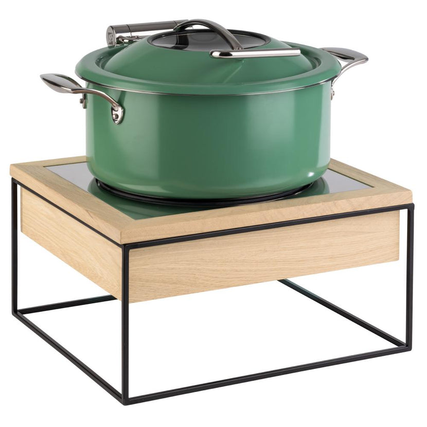 Induction Station, 54,4 x 35,4cm, Metal, Black,Brown GN2/3