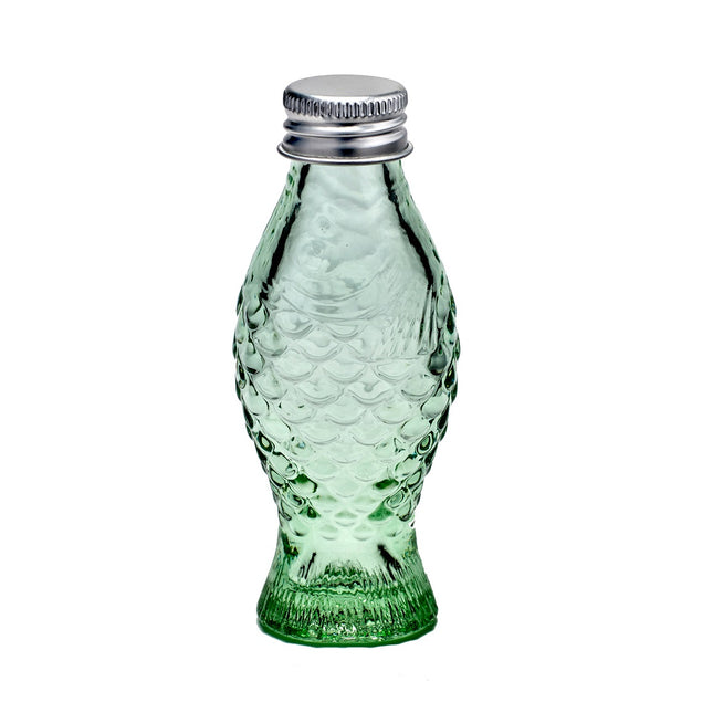 Bottle With Stopper Green Fish &amp; Fish 16/box