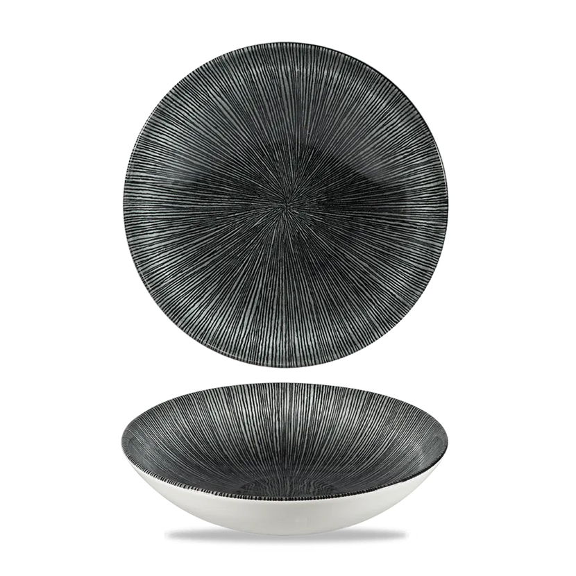 Studio Prints Agano Black Evolve Coupe Bowl 18,2cm 12/box