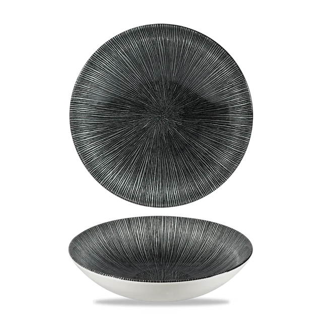 Studio Prints Agano Black Evolve Coupe Bowl 18,2cm 12/box