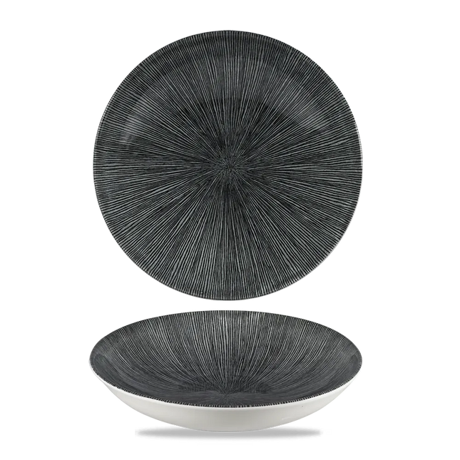Studio Prints Agano Black Evolve Coupe Bowl 24,8cm 12/box