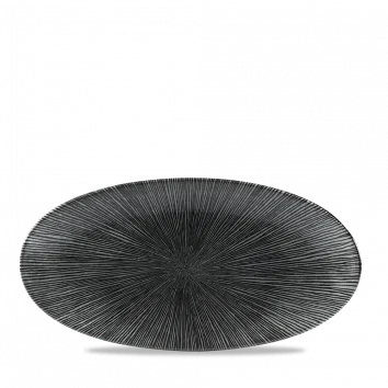 Studio Agano Black Oval Chefs Plate 29,9x15cm 12/box