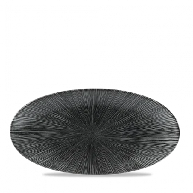 Studio Agano Black Oval Chefs Plate 29,9x15cm 12/box