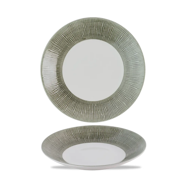 Bamboo Spinwash Deep Coupe Plate 25.5cm 12/box