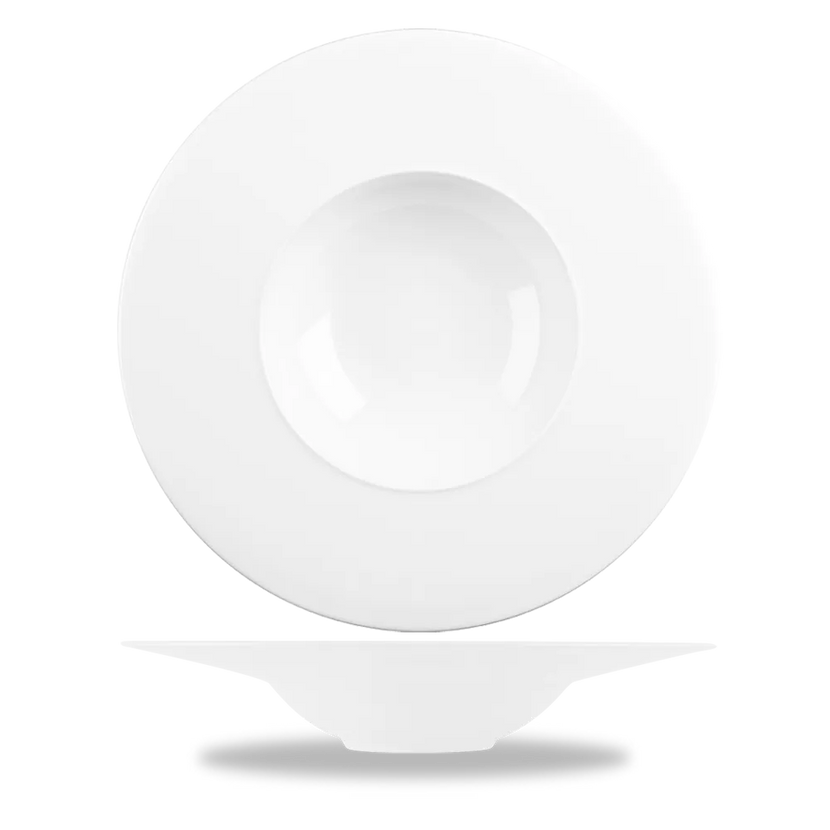 Alc Ambience White Medium Rim Bowl 11" 6/box