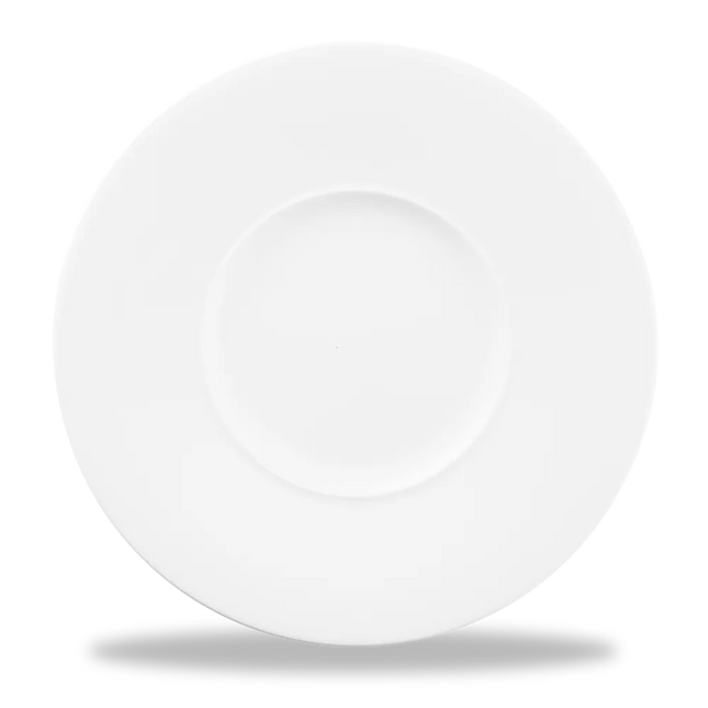 Alc Ambience White Medium Rim Plate 28cm 6/box