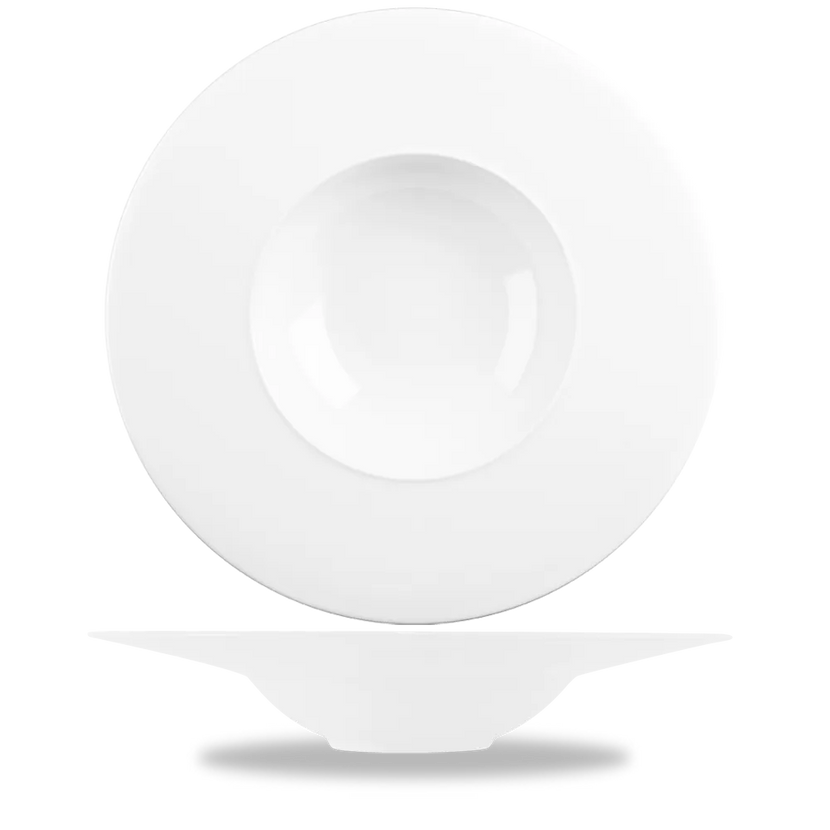 Alc Ambience White Medium Rim Bowl 12 3/8" 6/box