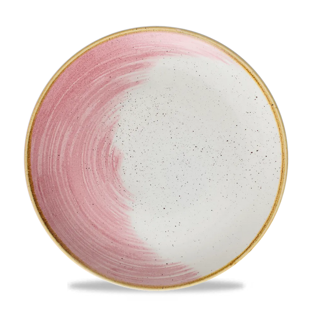 Stonecast Accents Petal Pink Evolve Coupe Plate 12/box