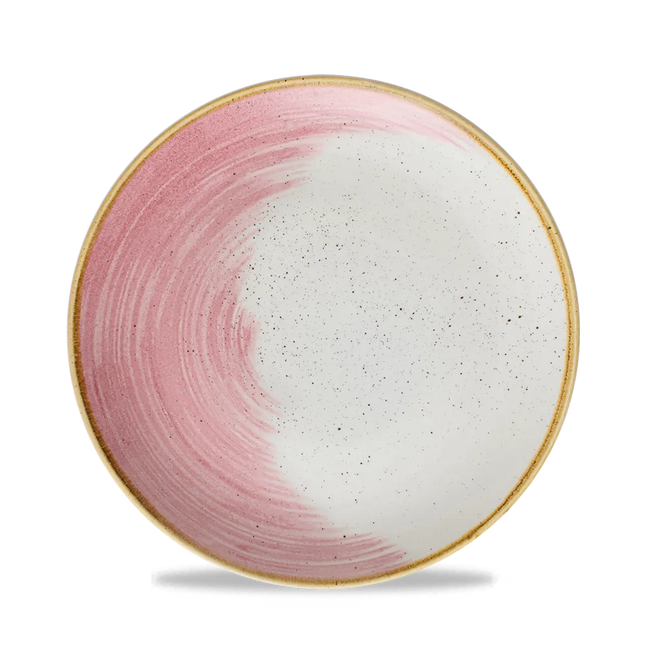 Stonecast Accents Petal Pink Evolve Coupe Plate 12/box