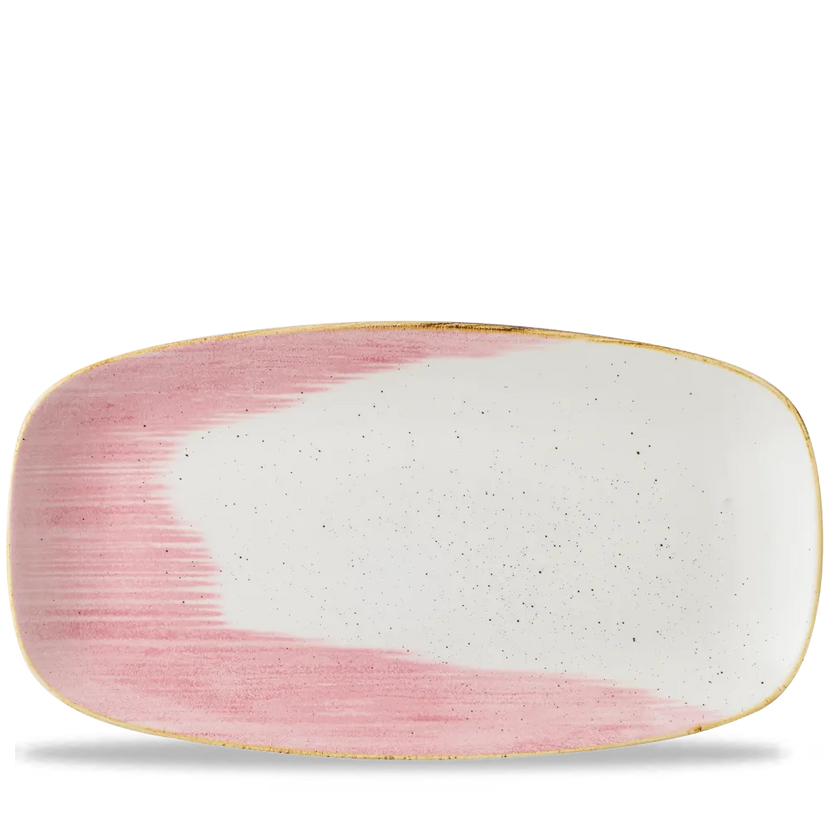 Stonecast Accents Petal Pink Chefs Oblong Plate 6/box