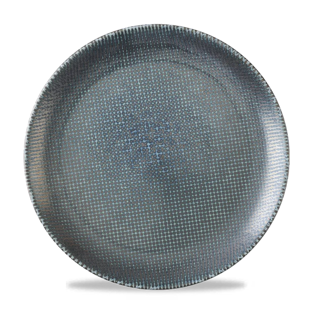 Astro Metallic Blue Evolve Coupe Plate 28,8cm 12/box