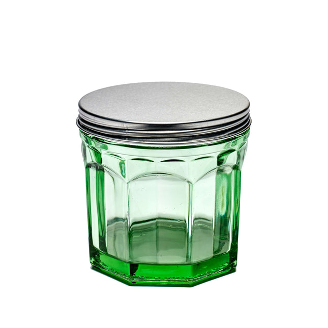 Jar With Lid S Green Fish &amp; Fish 6/box