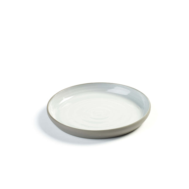 Plate S White Dusk 8/box