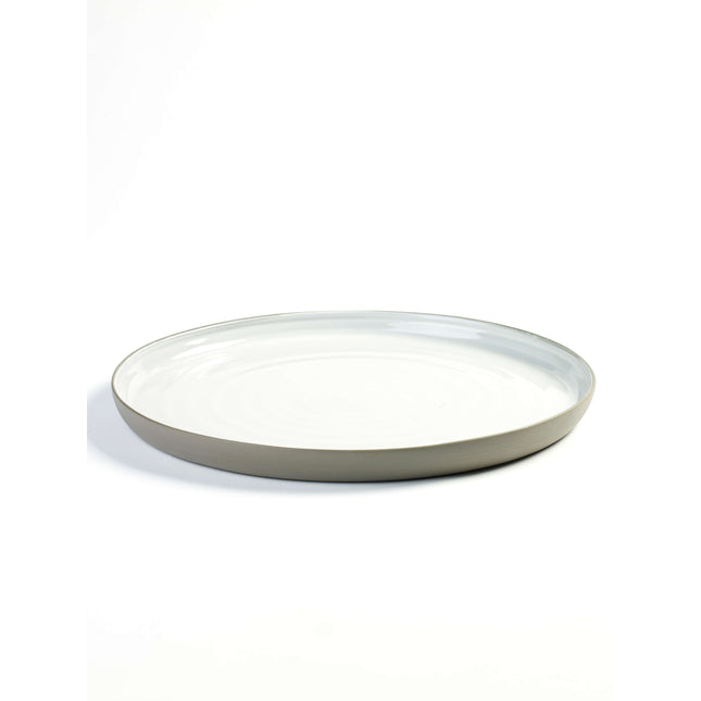 Serving Plate White Dusk 2/box