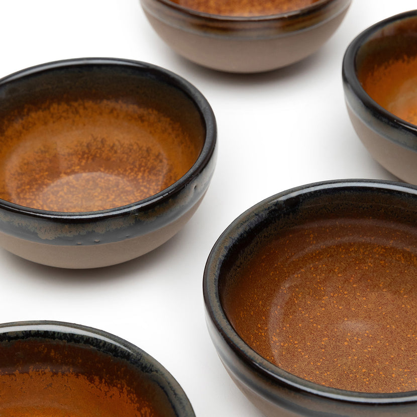 Surface Bowl Xs Grey/Rusty Brown L 9 W 9 H 4 cm 8/Box