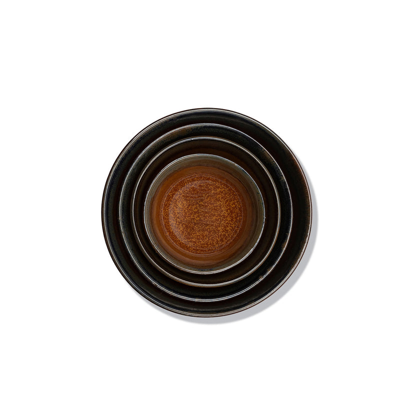 Surface Bowl Xs Grey/Rusty Brown L 9 W 9 H 4 cm 8/Box