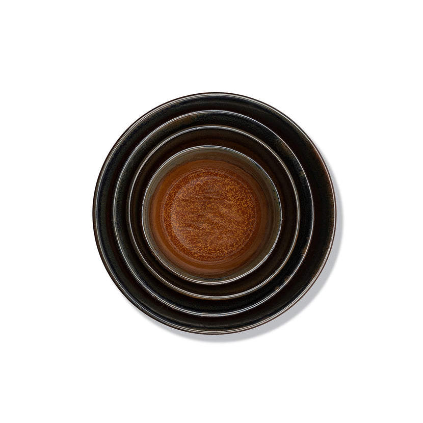 Surface Bowl M Grey/Rusty Brown L 13 W 13 H 5 cm 8/Box